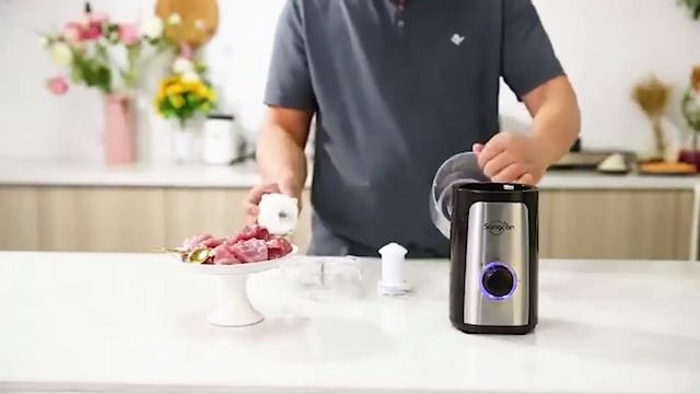 SANGCON 5 in 1 Food Processor and Blender Combo for Kitchen смотреть онлайн