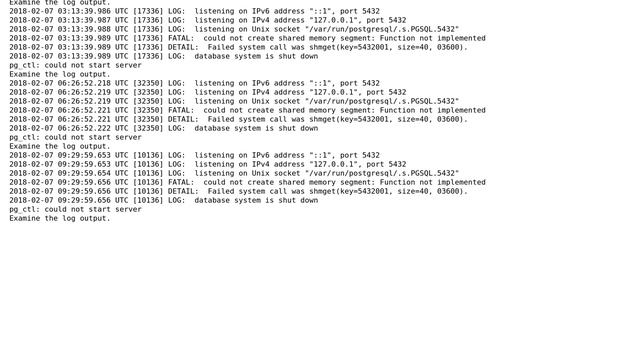 Unable to start postgresql смотреть онлайн