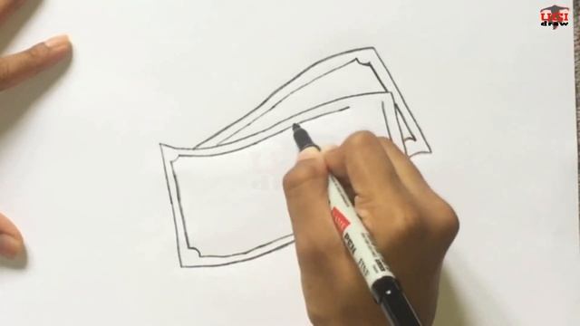 Money Drawing | How To Draw Dollar Bill Easy Sketch Step By Step For Beginners | Money's Art