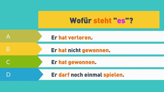 Deutsch lernen B1 | Das Pronomen "es" und seine Funktionen | Mit Quiz! смотреть онлайн