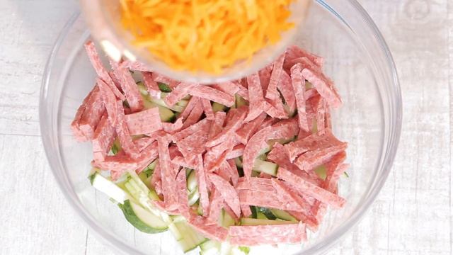 Пикантный Салат с Сухариками и Корейской Морковкой! Все смешал и готово! А Как Вкусно! смотреть онлайн