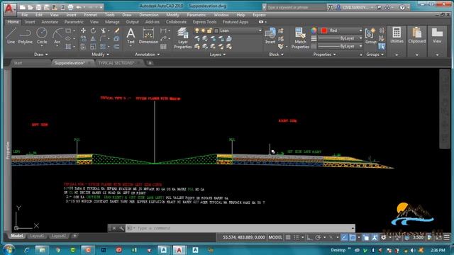 AutoCAD Civil 3D in URDU |Supper elevation in Road смотреть онлайн