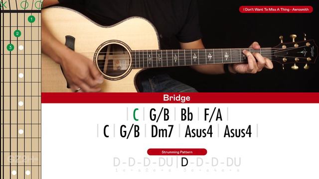 I Don't Want To Miss A Thing Guitar Cover Aerosmith 🎸|Tabs + Chords| смотреть онлайн