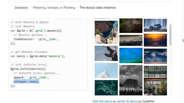 Infinite Scroll with Masonry смотреть онлайн