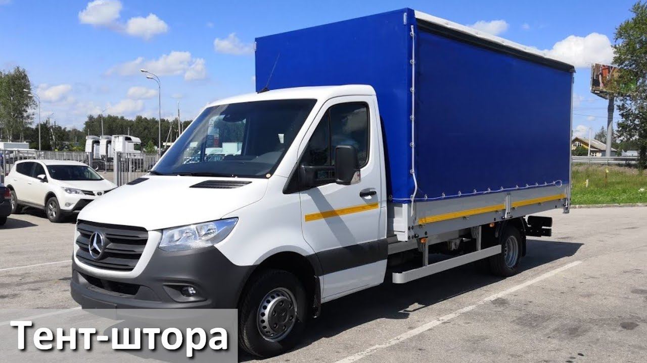 Бортовой тентованный фургон Мерседес Спринтер смотреть онлайн