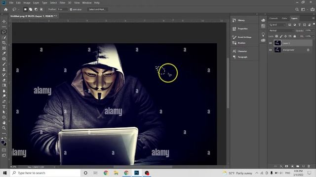 How to remove watermark by using lasso tool in adobe photoshop смотреть онлайн
