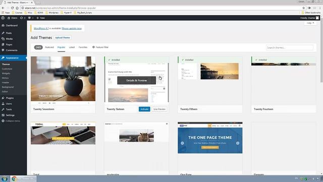 Mastering WordPress in Arabic #23 - Appearance - Themes смотреть онлайн