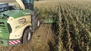 Работа кормоуборочного комбайна Krone Big X 1180
