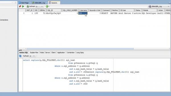 How to Monitor Session in SQL Developer | Oracle SQL Developer Tips and Tricks