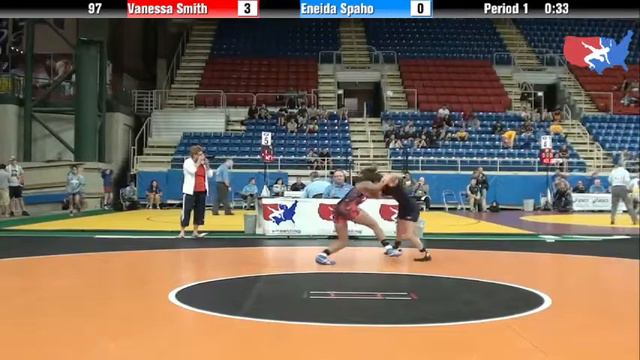 Fargo 2012 97 Round 1: Vanessa Smith (Texas) vs. Eneida Spaho (Wisconsin) смотреть онлайн
