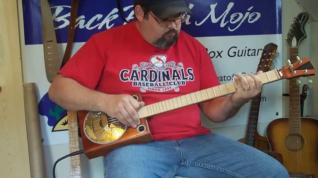 Cigar box resonator guitar #244 from back porch mojo смотреть онлайн