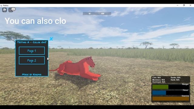 [Roblox: Testing A] - Color GUI script in the description! (Working as of September 27, 2021) смотреть онлайн