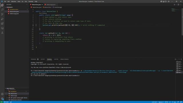 10.Static Usage,Return Types,Exceptions || Day 10 java in telugu #javaintelugu || #rohithgangaraj смотреть онлайн