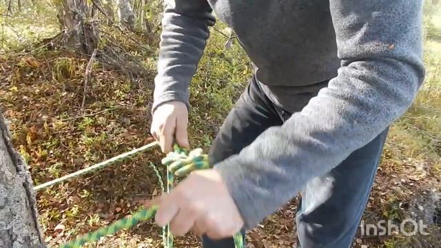 Как привязать верёвку к опоре (Узел "Восьмёрка" одним концом) смотреть онлайн