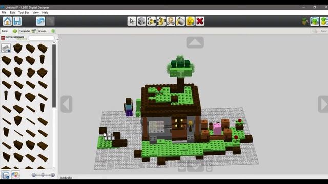 Бюджетный обзор набора Lego Minecraft Первая ночь (21115 The First Night Minecraft) смотреть онлайн
