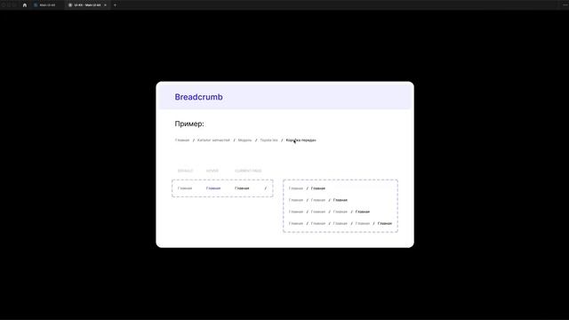 Breadcrumb — Хлебные крошки (Элемент Ui-Kit) смотреть онлайн