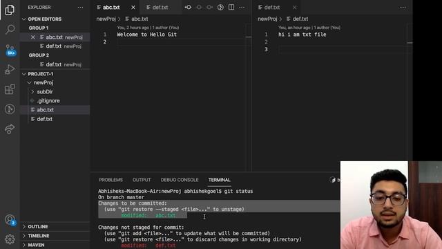 git restore | Git and Github Tutorial | Rewriting History | Hello GIT | Learning GIT from basics смотреть онлайн