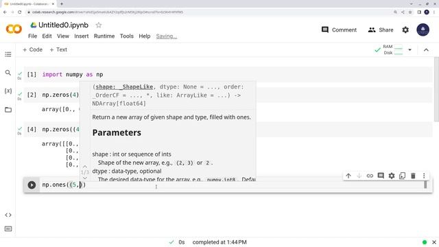 Numpy arrays 4: Part 3 - Generating data using Numpy library functions смотреть онлайн