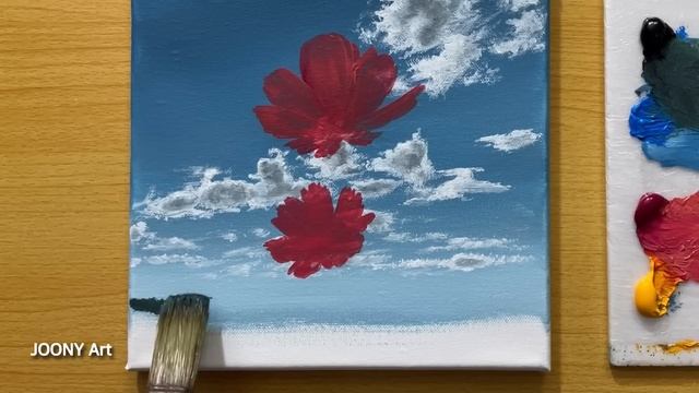 Spring Landscape Painting / Acrylic Painting For Beginners