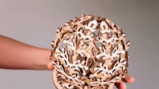 Цветок - деревянный конструктор UGEARS смотреть онлайн