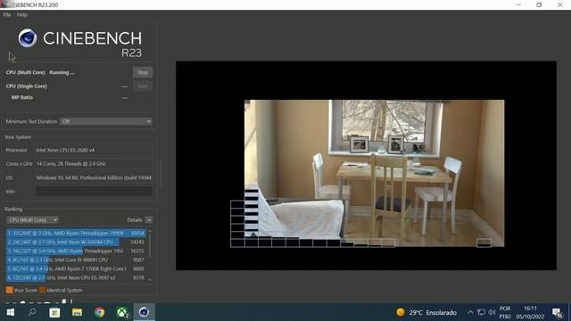 CINEBENCH R23 XEON E5 2680V4 TESTE смотреть онлайн