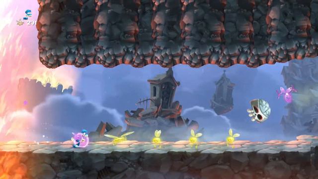 Прохождение Rayman Legends - Фиеста мертвых - Спасите Селену - Улепетывай, если хочешь жить-Часть 2 смотреть онлайн