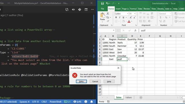 How to use the Powershell Excel module - Data Validation смотреть онлайн