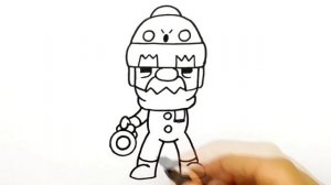 Как нарисовать Гэйла из Бравл Старс.  Рисунки для срисовки -  Гейл из Brawl Stars. #557