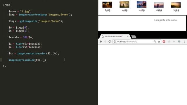 Thumbnail em PHP - Miniatura смотреть онлайн
