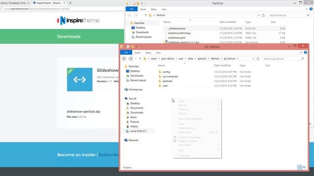 Gantry 5 - Installing a Particle on Grav CMS смотреть онлайн