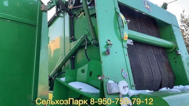 Проверка плотности на Ремённом пресс-подборщике #JohnDeere