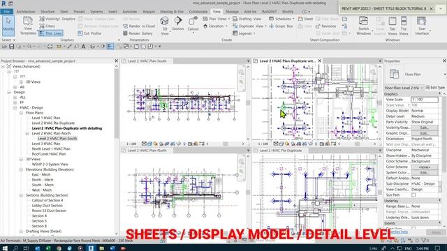 REVIT MEP 2022 - TUTORIAL #8 | SHEET & VIEW CONTROL | BIM MEP PROJECT | NAVISWORKS | AUTOCAD смотреть онлайн