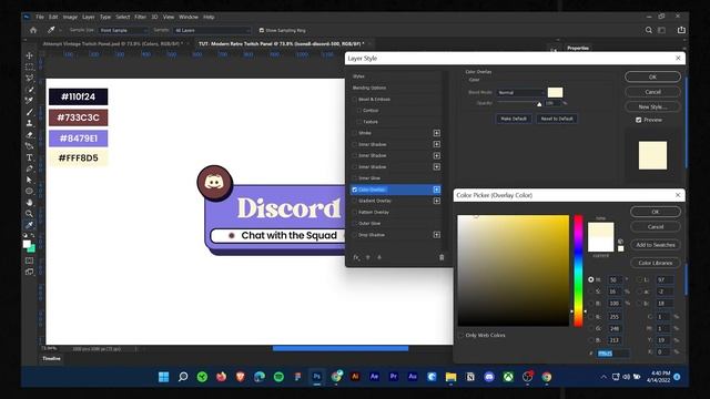 Make Modern RETRO Twitch Panels in 09 Minutes - Photoshop Tutorial смотреть онлайн