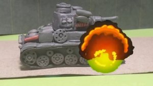 Засада. Мультики про танки из пластилина.