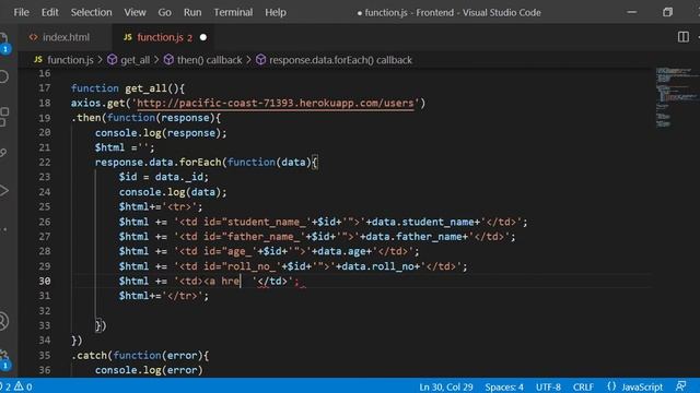 Create frontend (HTML,CSS,JS) and fetch data from MongoDB in NodeJs | Urdu смотреть онлайн