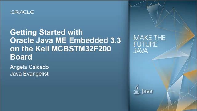 Getting started with Java ME Embedded 3.3 on the Keil Board . PART I смотреть онлайн