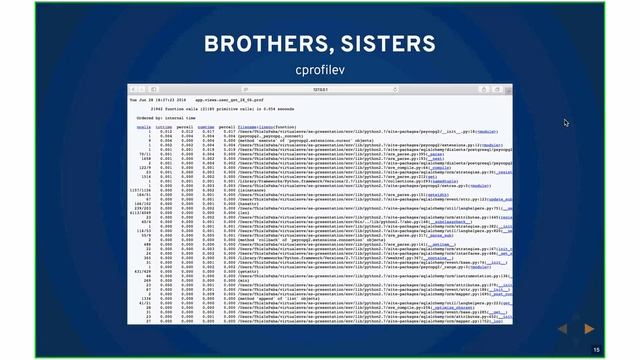 Profiling of Python web applications by Ivan Savchenko (Rus) смотреть онлайн