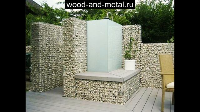 Габионы. Идеи использования для декора сада