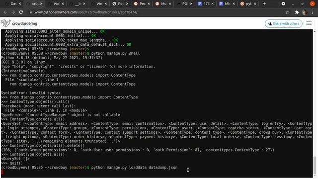 05 Migrating SqlliteDB to MySqlDB in Django on PythonAnywhere Part-2 смотреть онлайн