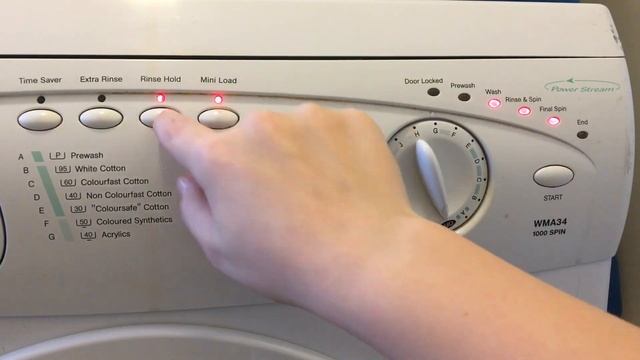 Hotpoint WMA34 | All programs and options смотреть онлайн