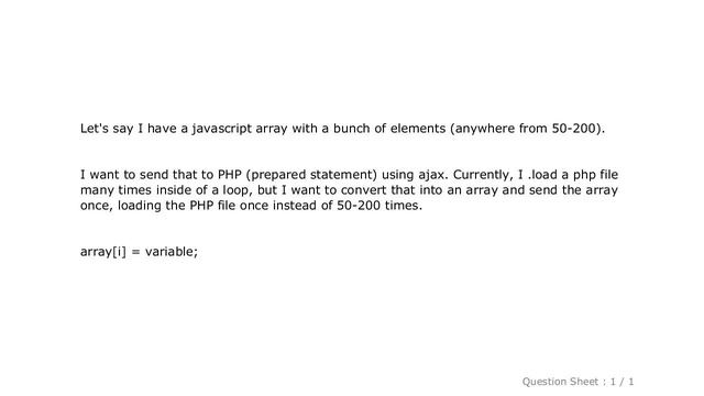 jQuery : Pass Javascript Array - PHP смотреть онлайн