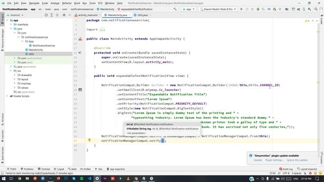 Expandable Notification with Text and Image in Android Studio Latest Part 5 смотреть онлайн