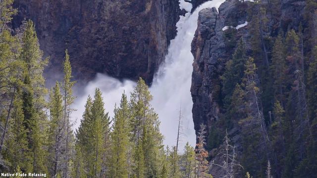 Beautiful Relaxing Flute Music & Waterfall Sounds - Relaxing Natural Sounds for Meditation & Healin смотреть онлайн