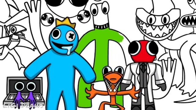 Rainbow Friends Chapter 2 New Coloring Pages | Roblox | Coloring All Rainbow Friends | NCS MUSIC смотреть онлайн