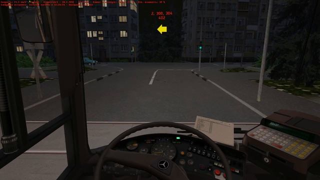 OMSI 2. Map Moges, Route 402, Mercedes-Benz O407 ZF. Part 2 смотреть онлайн