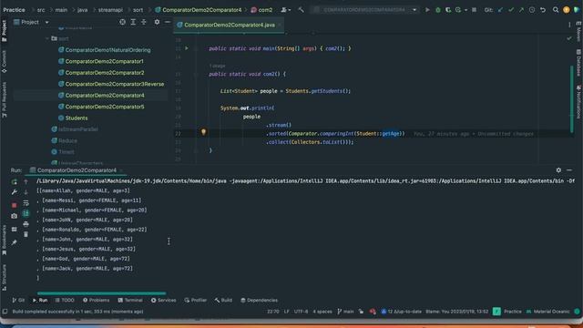 Stream API Part 18 - Sorted Comparator comparingInt, comparingLong, comparingDouble смотреть онлайн