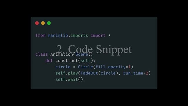 Manim Example | FadeOut Animation Effect смотреть онлайн