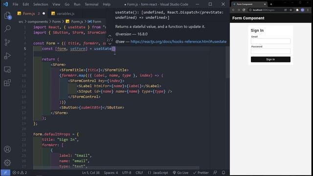 React + Styled-Components | Reusable FORM Component смотреть онлайн