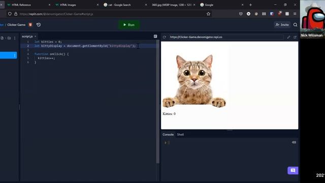 HTML/CSS/JS Workshop: Clicker game смотреть онлайн