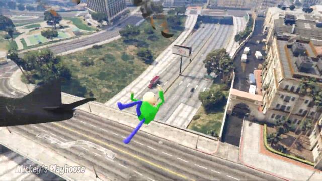 Baldi Crashes Planes in GTA 5 [Crazy Ragdolls | Baldi's Basics] - Episode 10 смотреть онлайн